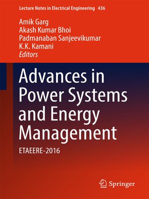 cover image of Advances in Power Systems and Energy Management